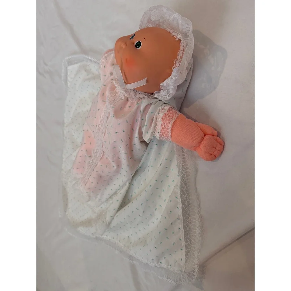 Vintage Cabbage Patch Kids Coleco Doll Xavier Roberts Signed Lace Gown